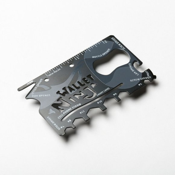 Wallet Tool 18 in 1 multi tool with Case Hiking Camping Car Garage - Picture 3 of 8